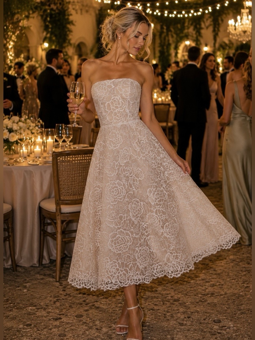 SAMPLE 🦄 ONE OF ONE 🦄 JOVANI NWT BRIDAL TEA LENGTH